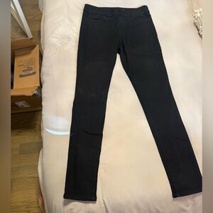 Black skinny high-rise jeggings, new condition